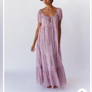 Daughters of India Sita Maxi Dress Violet NWT